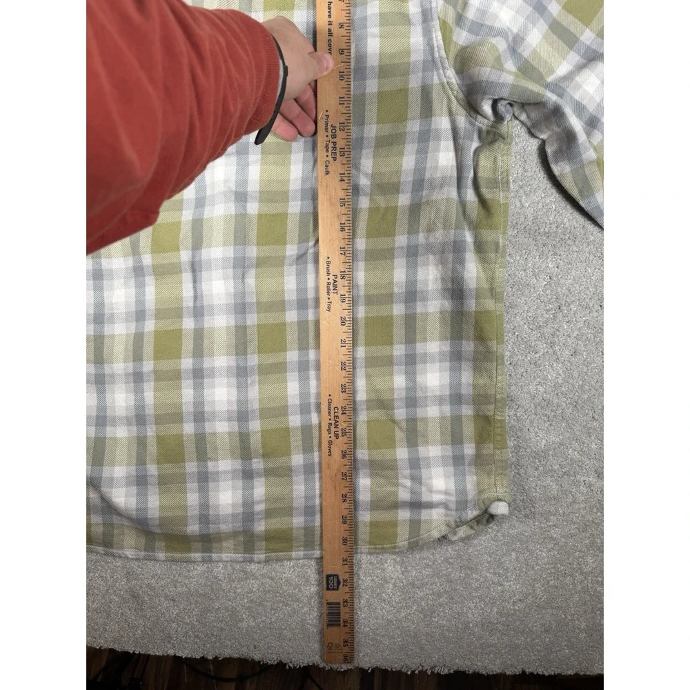 The North Face‎ Hayes Flannel Long Sleeve Shirt Men's XL Yellow Plaid Outdoors**